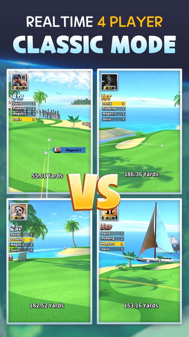Screenshot of Extreme Golf - 4 Player Battle