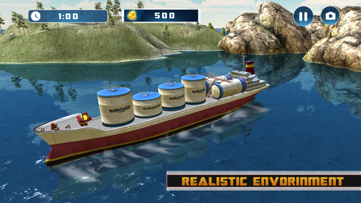 Oil Tanker Cargo Ship Sim 3D游戏截图