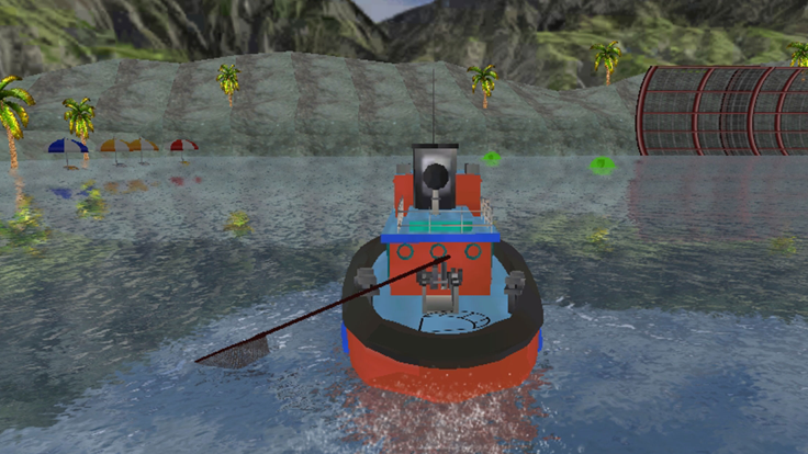 Real Ocean Clean Boat Games 3D游戏截图