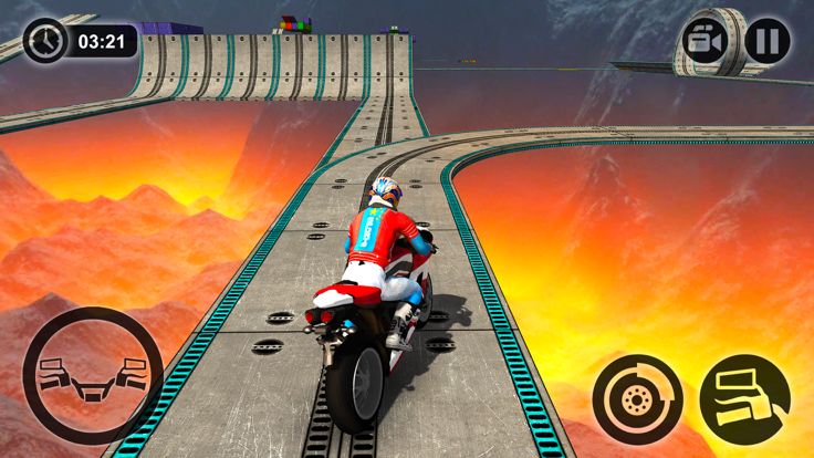 Motorbike Driving Simulator - impossible Tracks 3D游戏截图