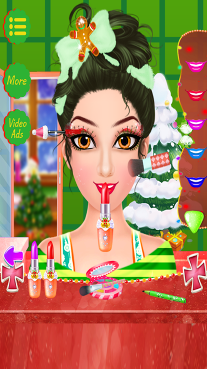 Christmas Salon - Makeover Dress up Games For Girl游戏截图