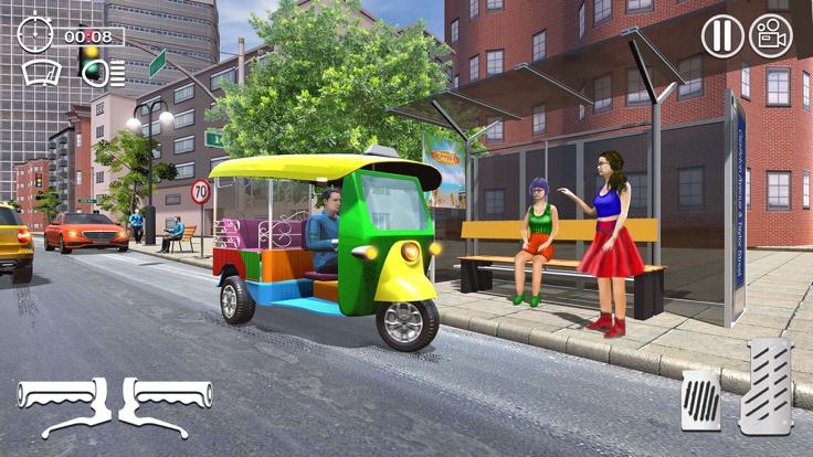 Tuk Tuk Auto Rickshaw 3D Sim游戏截图