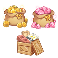 钻石*88、金币*18888、建筑材料自选包*8