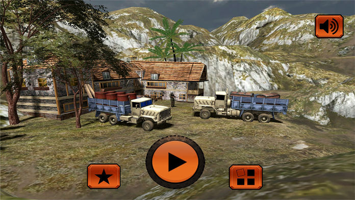 Mountains Army Cargo Truck Transporter Pro游戏截图