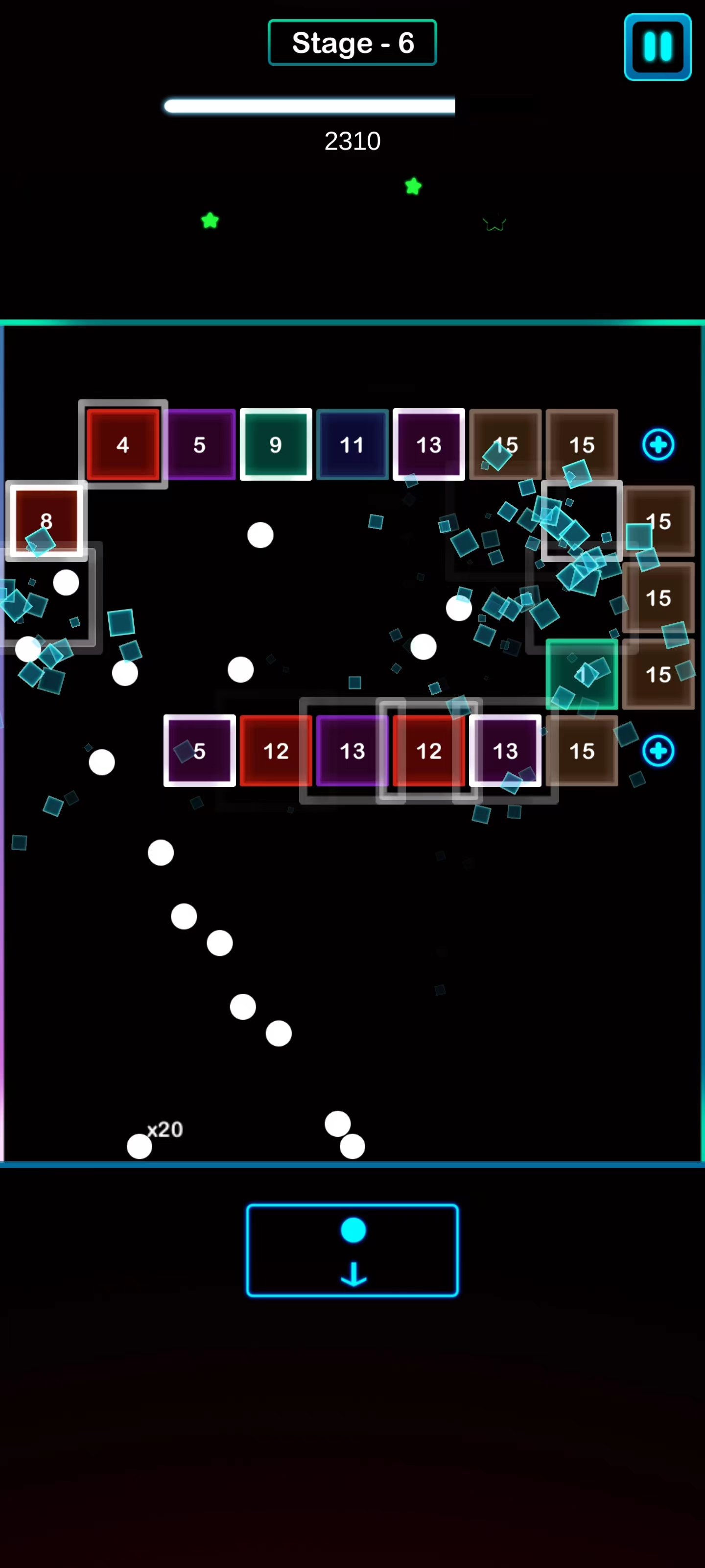 彩色弹跳球游戏截图