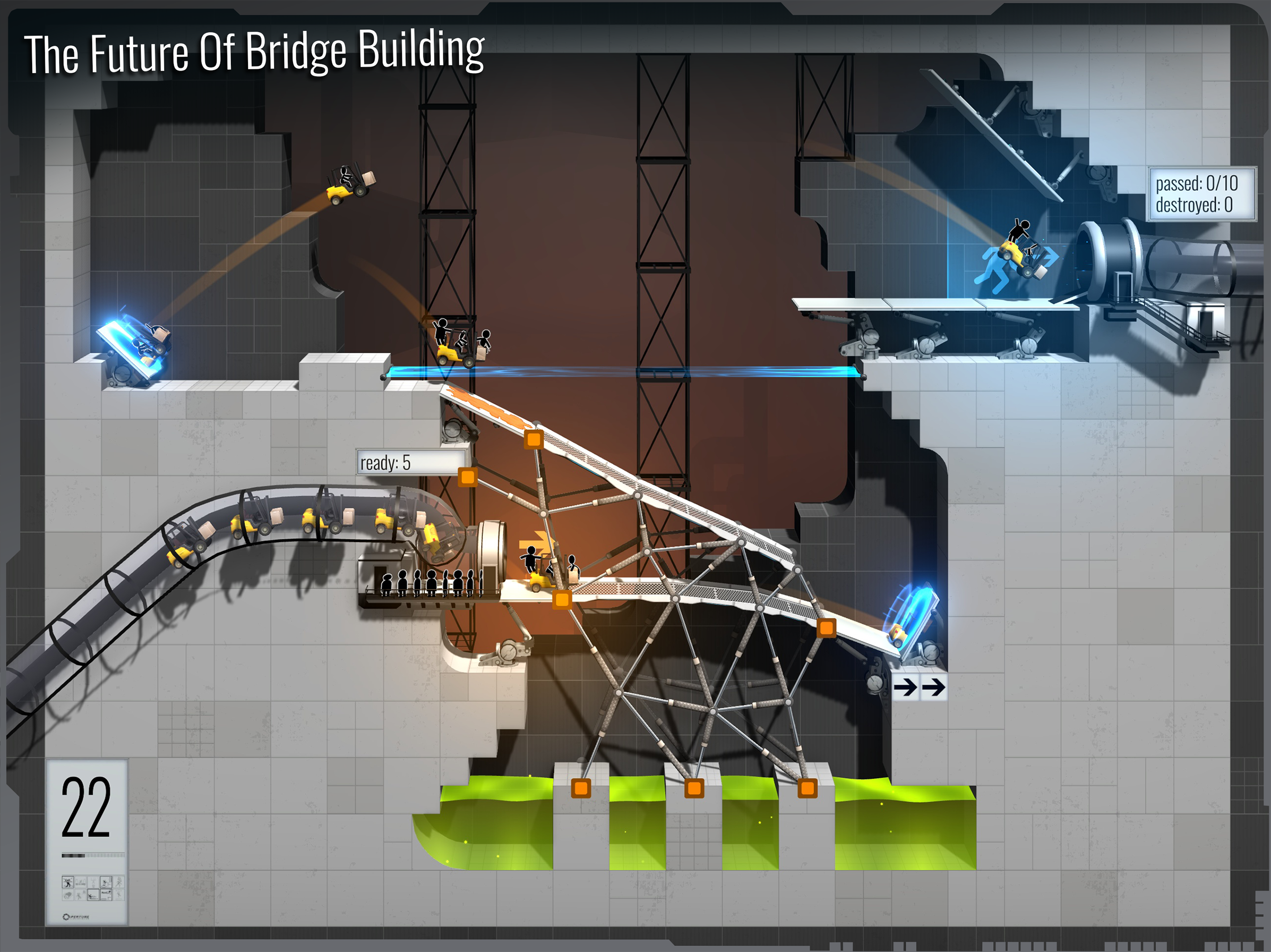 桥梁工程师：传送门（Bridge Constructor: Portal）截图