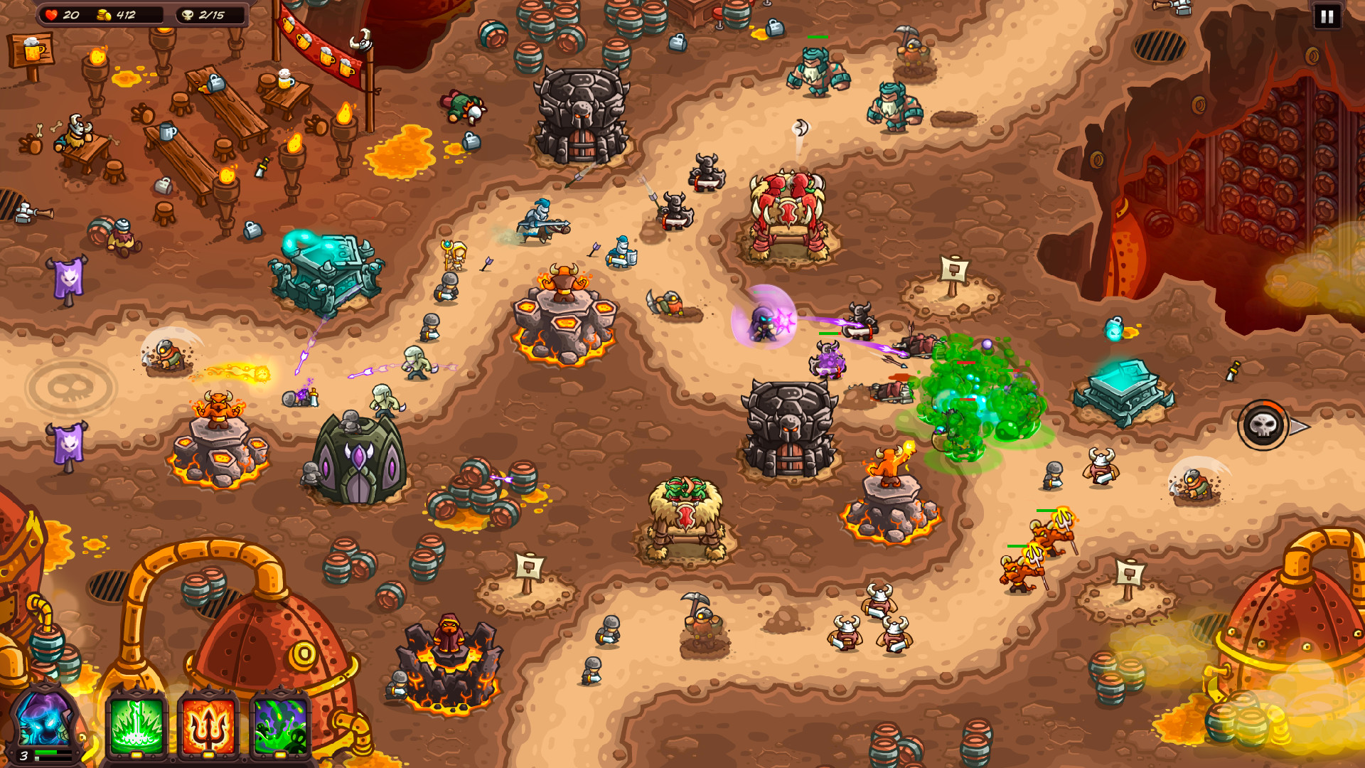 Kingdom Rush Vengeance - Tower Defense游戏截图