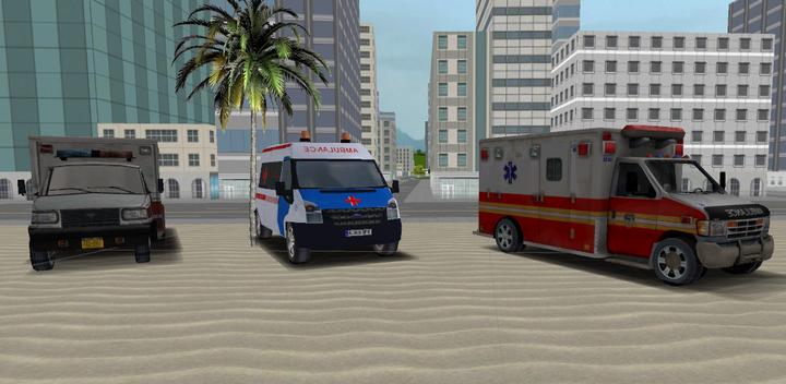 Ambulance Rooftop Parking游戏截图