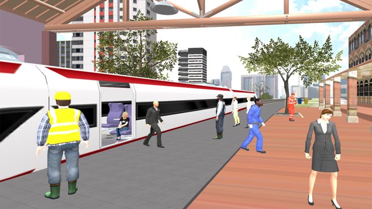 Bullet Train Simulator 3D游戏截图