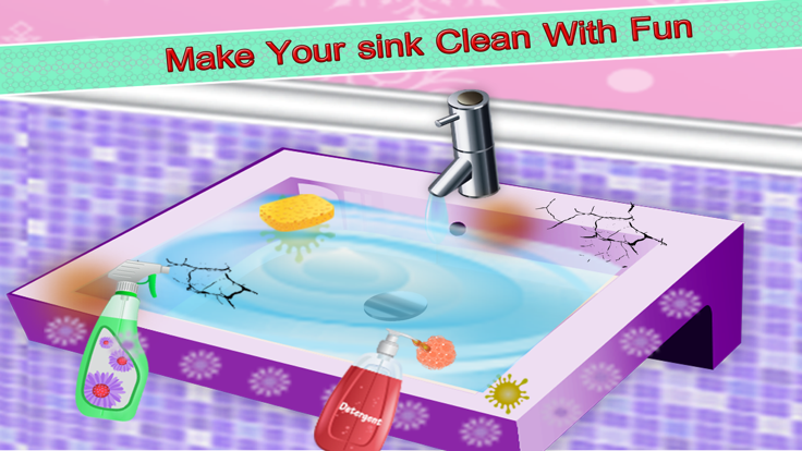 公主洗澡间清洗游戏截图