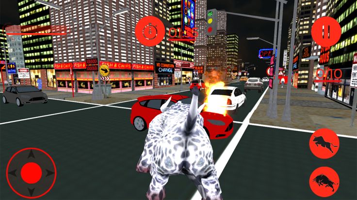 Monster Angry Bull City Attack游戏截图