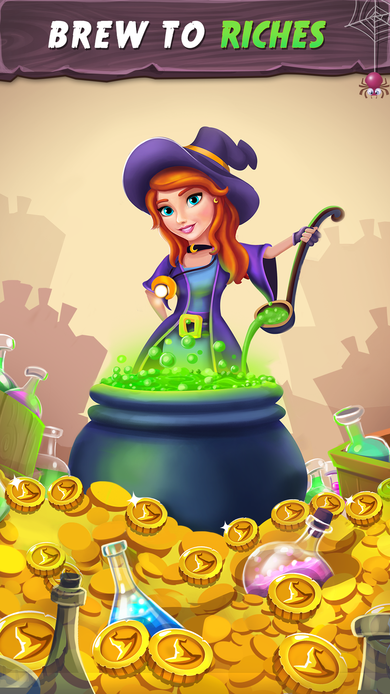 Tiny Witch Clicker : Brew Potions & Live Forever游戏截图