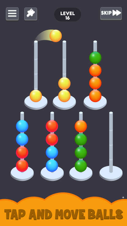 Ball Hoop Stack: Ball Sort 3D游戏截图