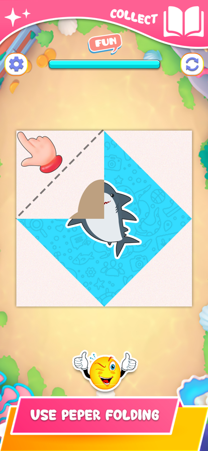 Paper Fold Puzzle Game游戏截图