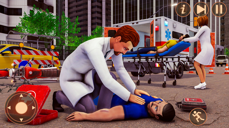 救护车消防员 911 消防车救援模拟器游戏截图
