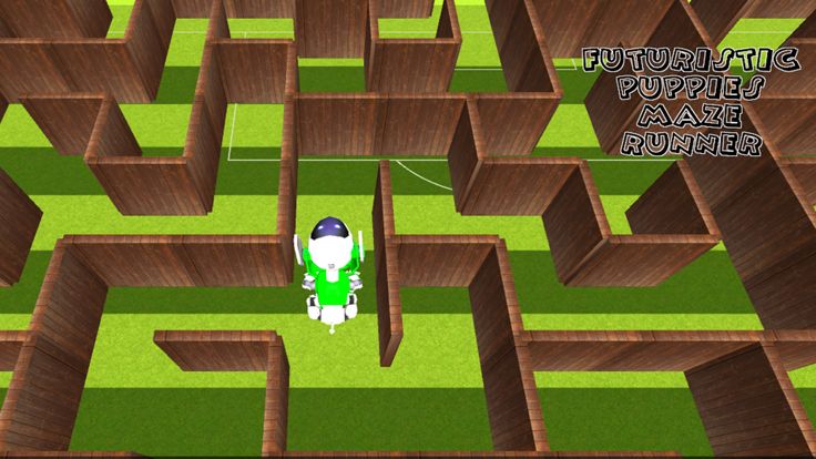 Futuristic Puppy Maze Run游戏截图