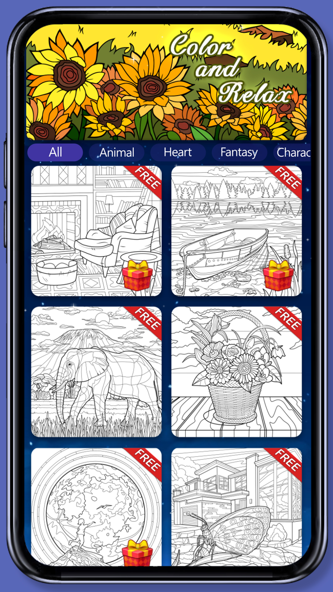 涂色花园游戏截图