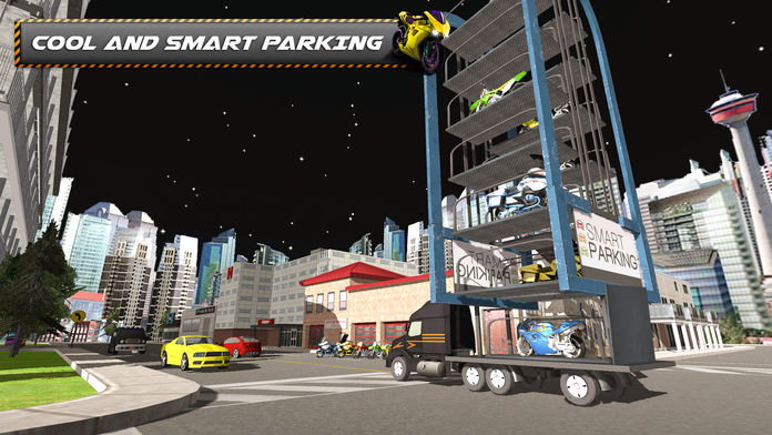 智能自行車多層停車3D:摩托車騎手游戏截图