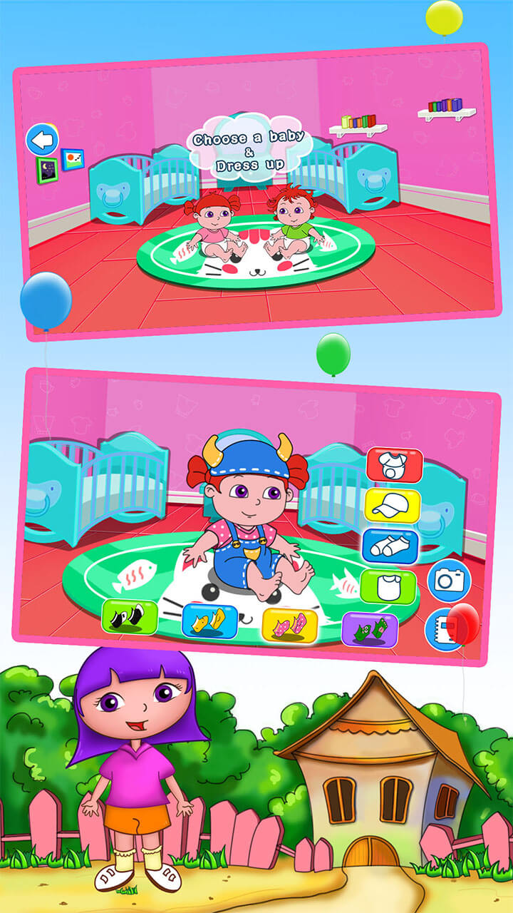 安娜照顾双生儿宝宝游戏截图