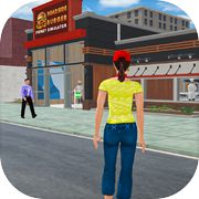 Roadside Burger Frenzy Sim 3d