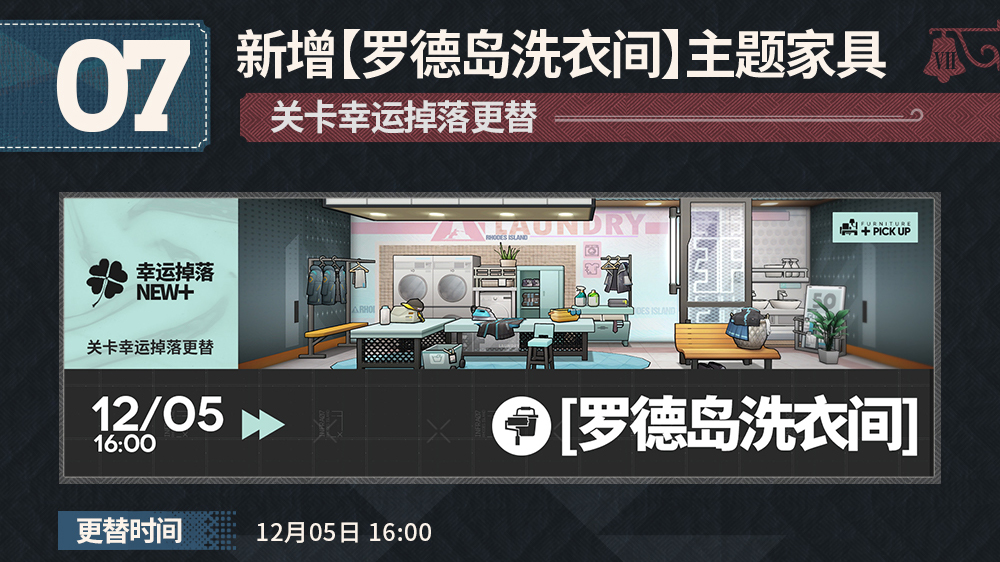 新增主题家具，关卡幸运掉落更替