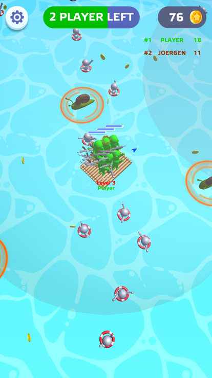 Raft Sea Wars io - Boat Battle游戏截图