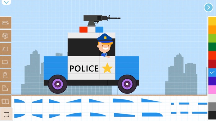 積木汽車2兒童遊戲（完整版）:警車消防車卡車創造和賽車遊戲游戏截图