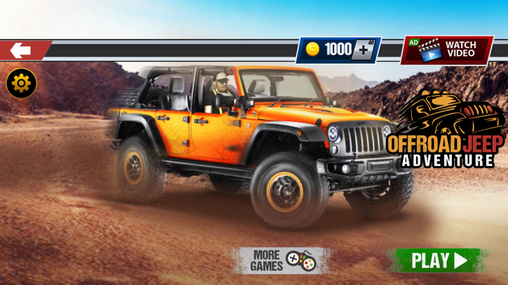 Offroad Jeep Car Driving Games游戏截图