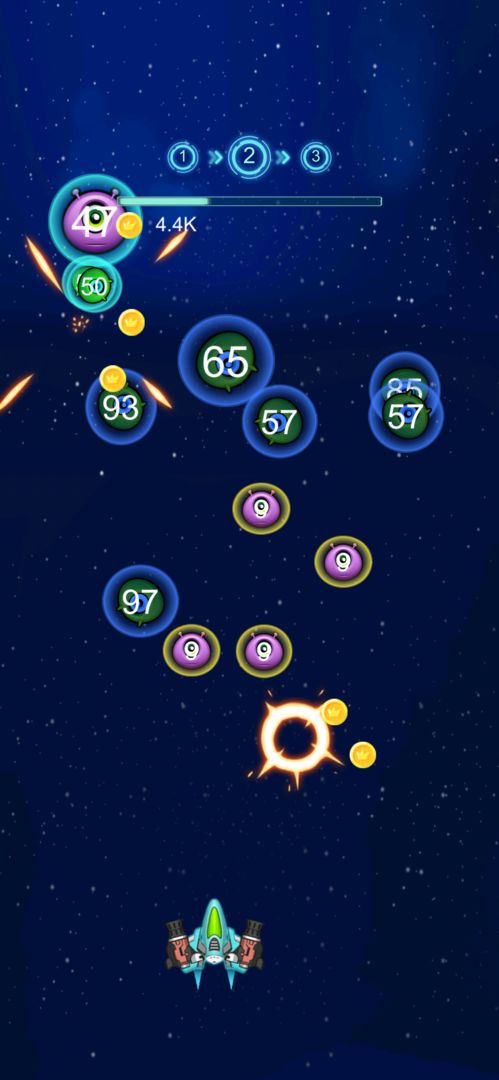 飞机消灭怪兽游戏截图