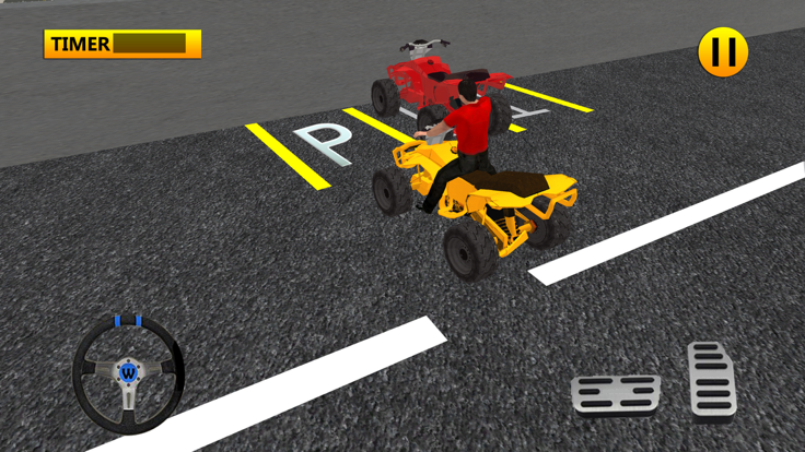 四轮摩托车棘手停车和疯狂驾驶模拟器游戏截图