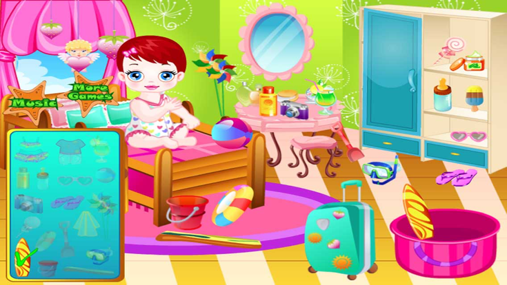 Baby In the Sand - Swimming & Play for Girl & Kids Game游戏截图