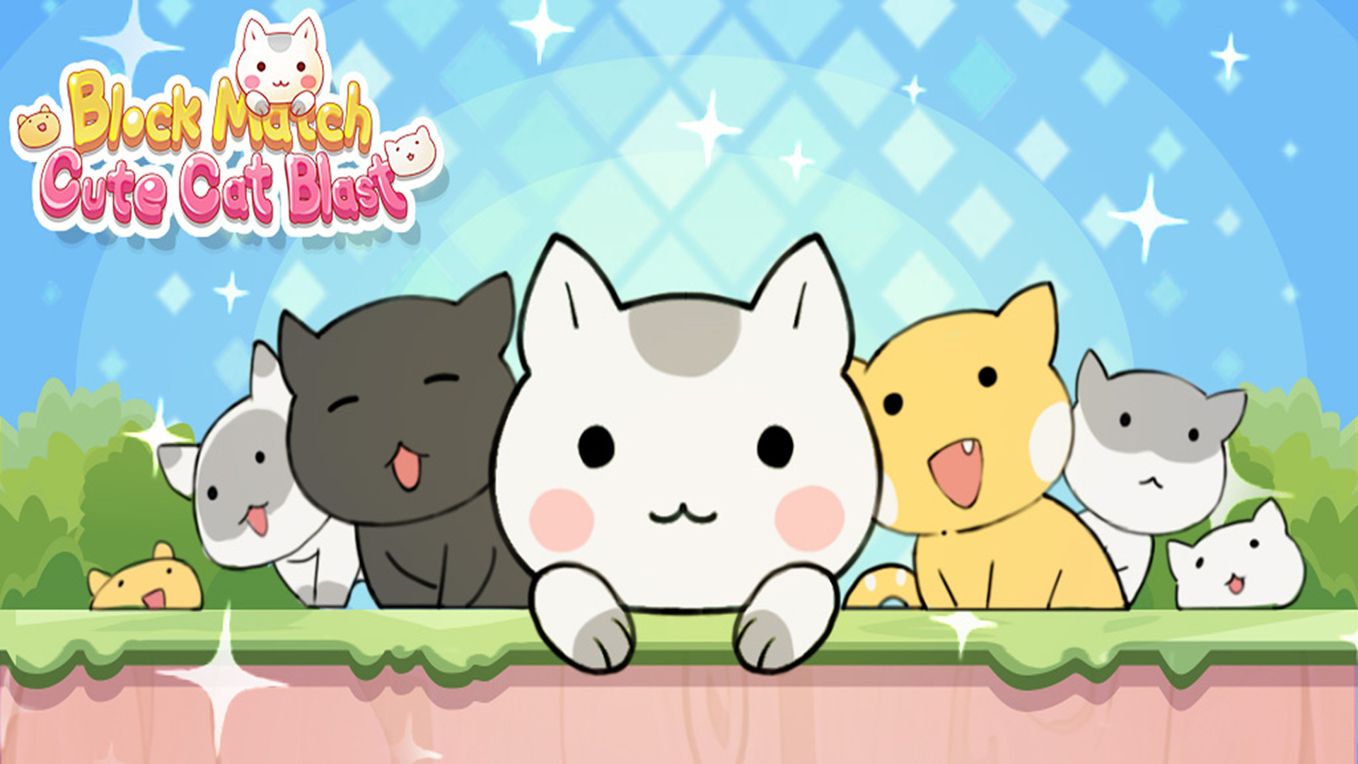 Block Match: Cute Cat Blast