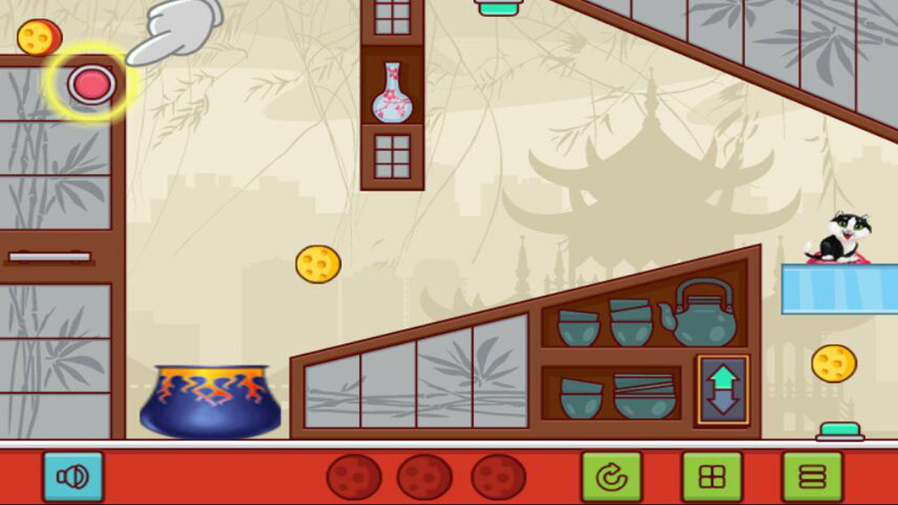 看门猫一起来吃奶酷游戏截图