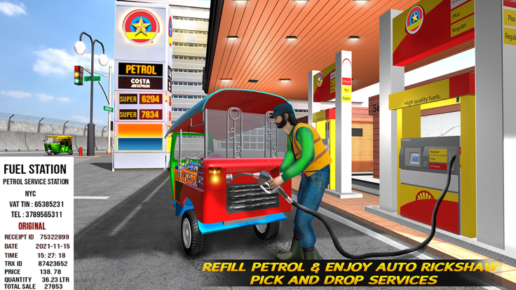 Tuk Tuk Auto Rickshaw 3D Sim游戏截图