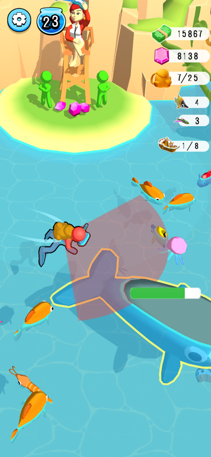 摸鱼大师 - 鱼塘抓鱼，模拟经营小店游戏截图