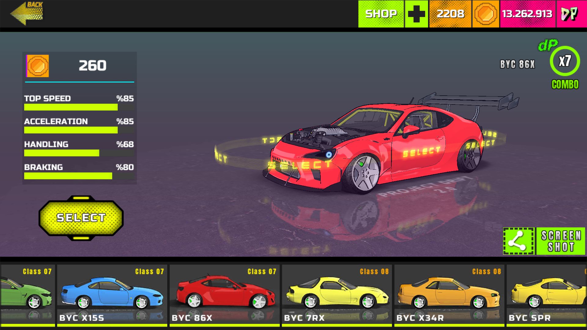 Screenshot of Project Drift 2.0
