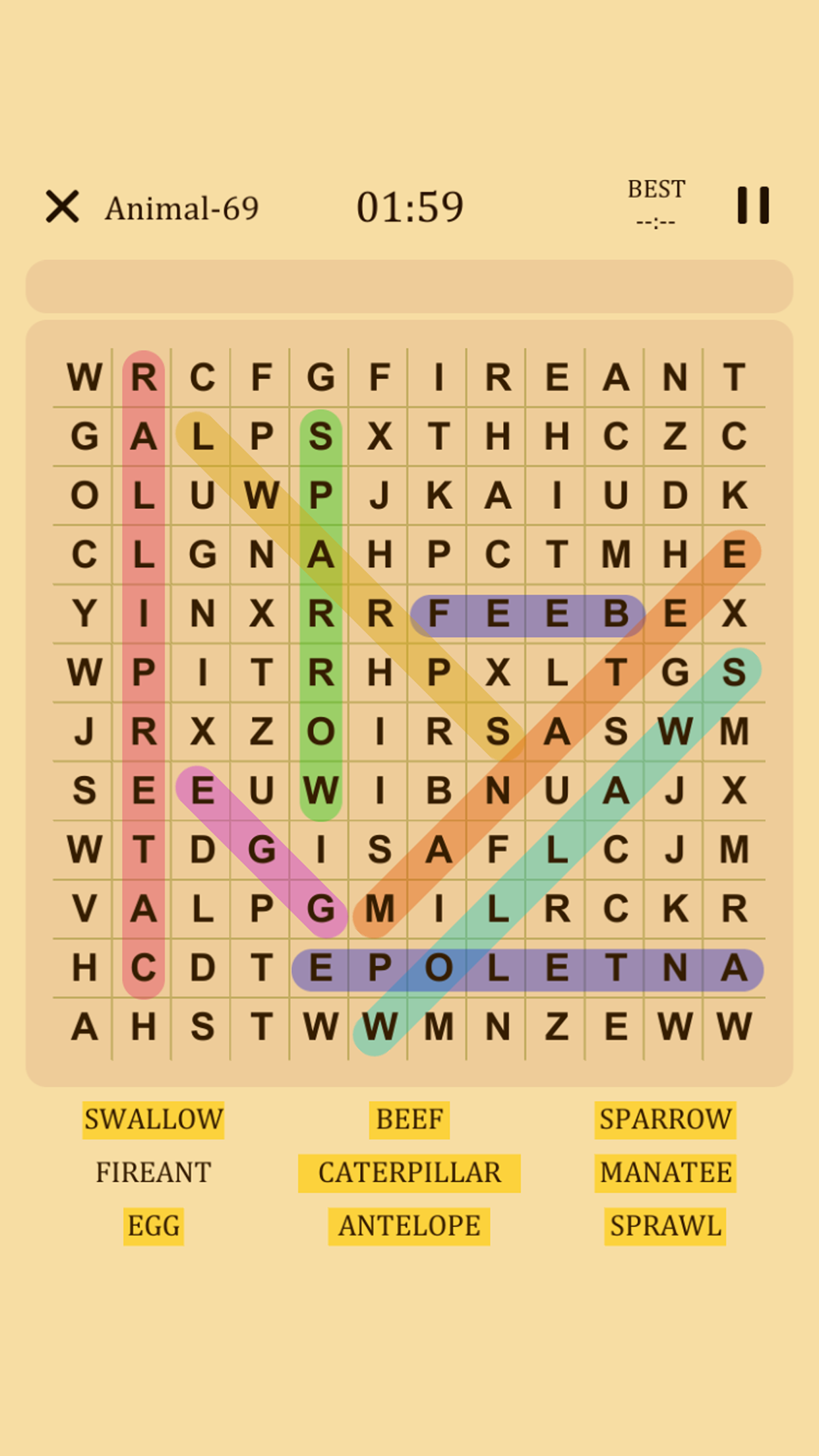 Word Search - 天天找单词游戏截图