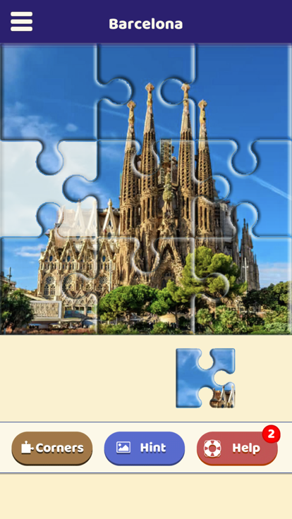 Barcelona Sightseeing Puzzle游戏截图