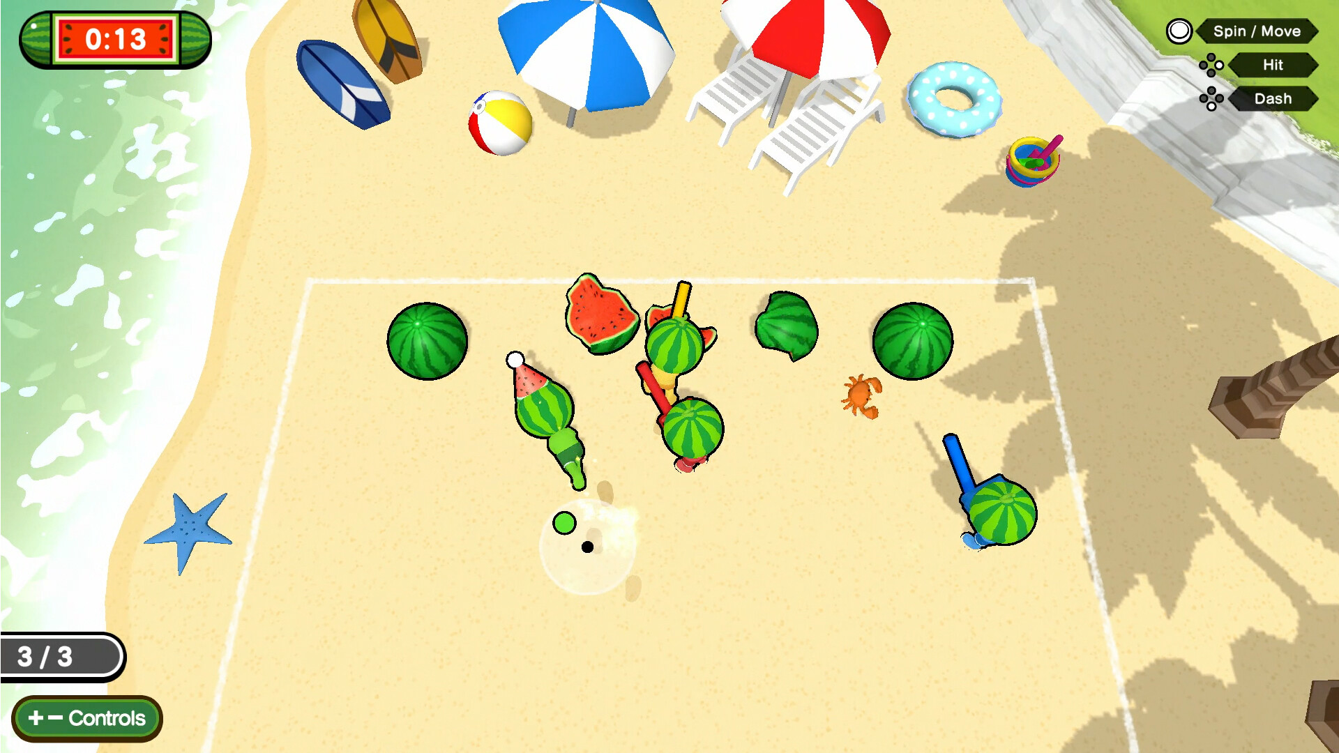 Hit! Spin! Watermelon Party游戏截图