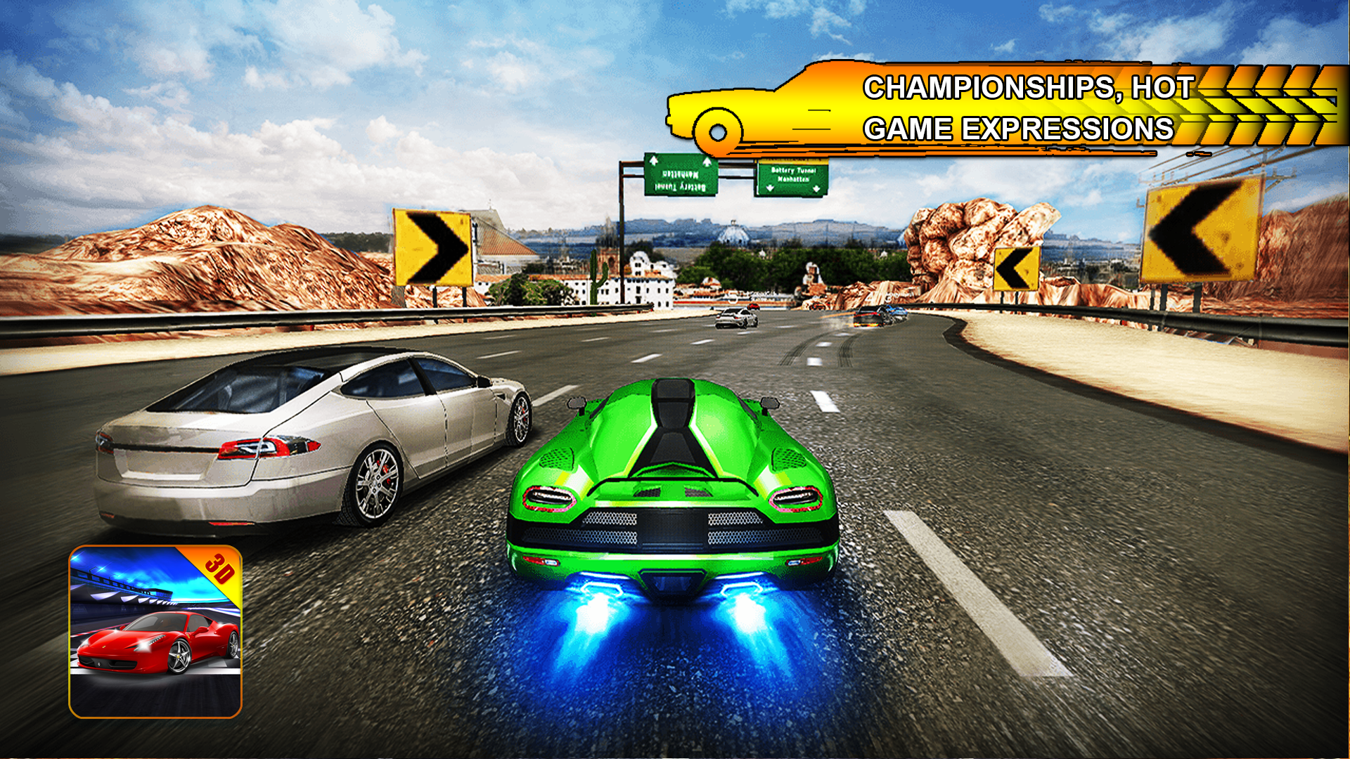 15+ Street Racing 3D Background