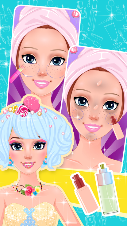 甜美棉花糖妆容 - 女生好玩的化妆游戏游戏截图