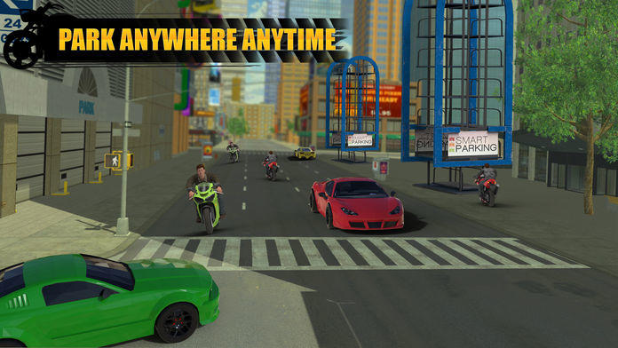智能自行車多層停車3D：摩托車騎手游戏截图
