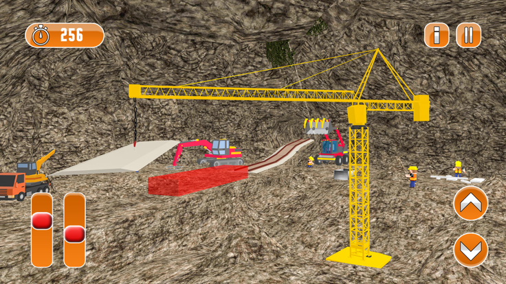 Uphill Railway Track Build Pro游戏截图