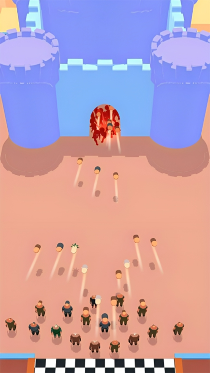 Idle Merge Angry Runner Guys游戏截图