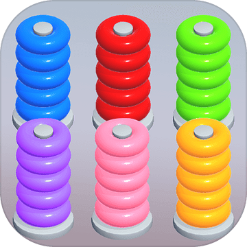 Color Sort Puzzle: Color Hoop Stack Puzzle