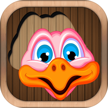 游戏动物朋友拼图女婴和男孩