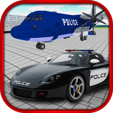 Police Car Airplane Transport