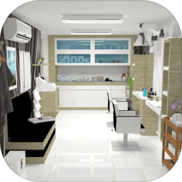 Escape from the barber room. Escape from the barber room.