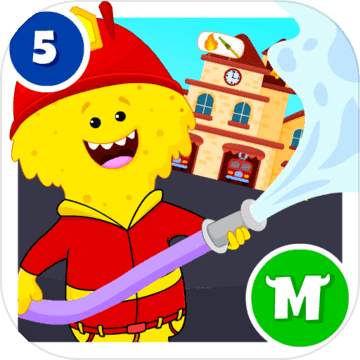 我的怪物城镇 - 儿童消防局游戏