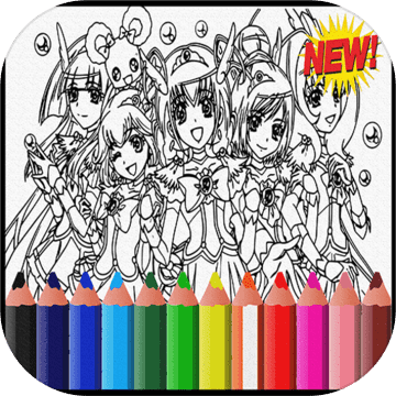 Glitterr Magical Doki Forces Coloring book